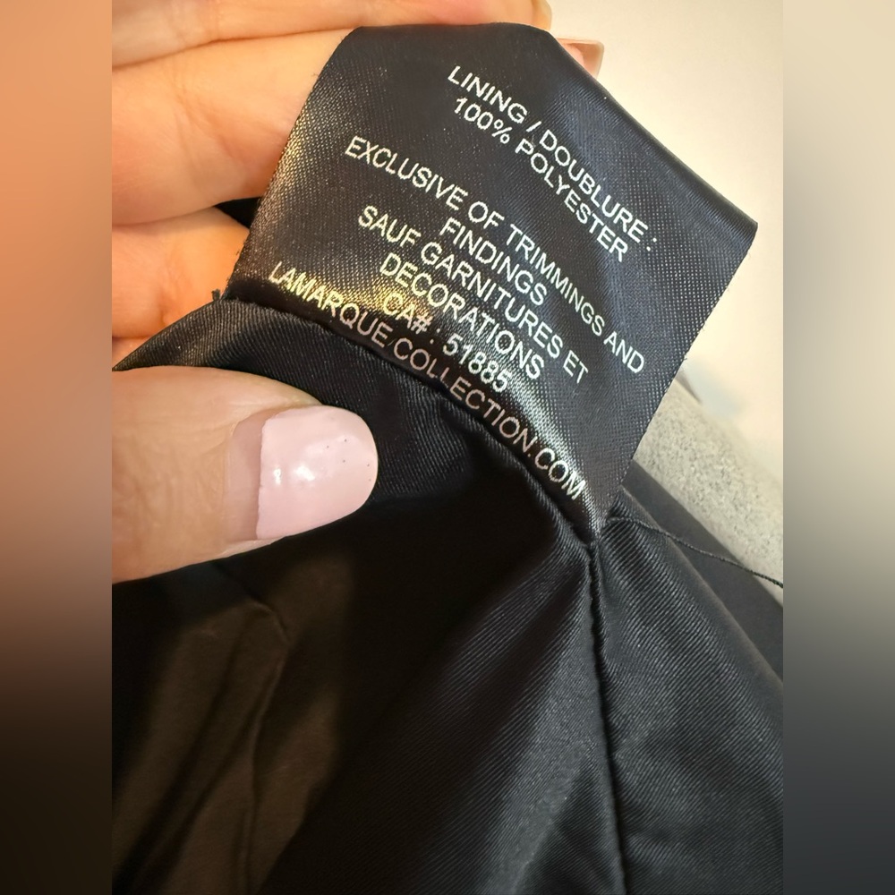 Anthropologie La Marque 1005 Leather Draped Front Jacket - Picture 7 of 12